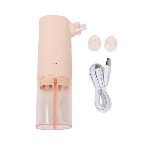 Micro Bubble Beauty Instrument, Multifonctionnel 3 Têtes de Rechange Blackhead Remover Pore Vacuum USB Charging Handheld for 