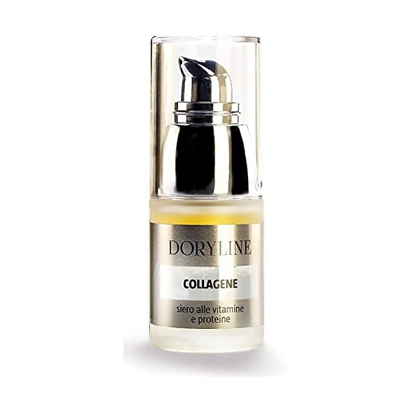 DORYLINE Sérum Visage au Collagène Super Nourrissant 15ml, Sérum 100% Made in Italy aux Vitamines et Protéines Naturelles, Ba