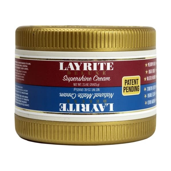 Layrite Deluxe Dual Chamber – Natural Matte & Supershine Cream