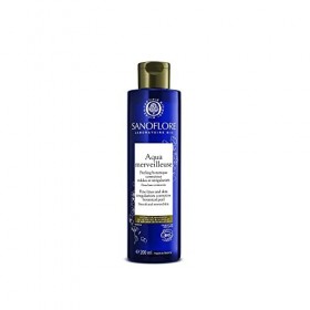 Sanoflore Aqua Merveilleuse - Lotion Tonique Peeling Régénérante Visage Certifiée Bio - Huiles Essentielles - 200 ml