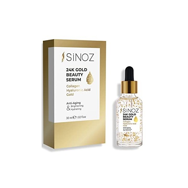 Sinoz 24K Gold Particle Sérum Collagène Anti-Rides 30 ML