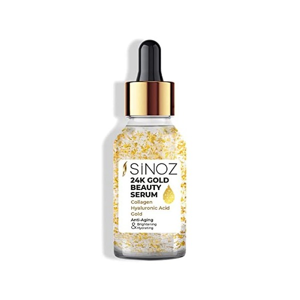 Sinoz 24K Gold Particle Sérum Collagène Anti-Rides 30 ML