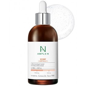 Coreana AMPLE:N Ampoule VC Shot 3,38 fl. oz.  100 ml - Sérum facial anti-âge nettoyant pour la peau, réduit les ridules, les
