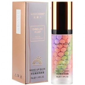 Correcteur de couleur - Base hydratante - Crème de fond de teint formule naturelle, hydratante et dissimulante, miscible pour