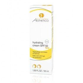 AESTHETICO - hydrating cream SPF 50 - Soin de jour intensément hydratant avec haute protection UV pour peaux sensibles et dés