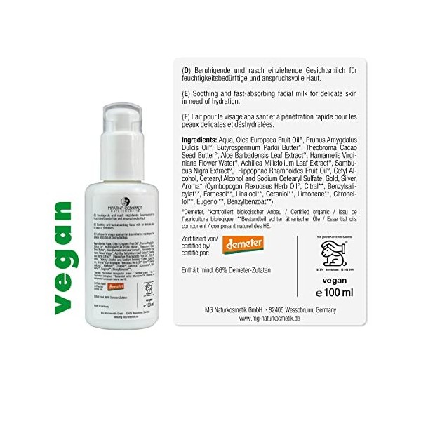 Martina Gebhardt Aloe Vera Lotion pour le visage 100 ml