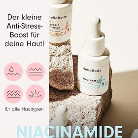 HelloBody 10% Niacinamide Booster 15ml - Sérum visage affinant et équilibrant pour une peau plus uniforme - Booster pour le