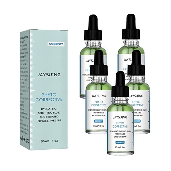 JAYSUING Phyto Corrective Soothing Fluid 30 ml/1 oz, Phyto Corrective Hydratant Apaisant pour peaux irritées ou sensibles 5 