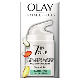 Olay Total Effects - Crème De Jour Hydratante 7 En 1, Sans Parfum, Avec Niacinamide - 50 Ml