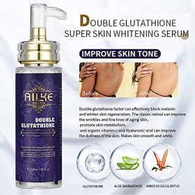 AILKE BOOST LUSTER Sérum éclaircissant pour le visage, avec glutathion, profondément hydratant, nourrissant, lisse, non gras,