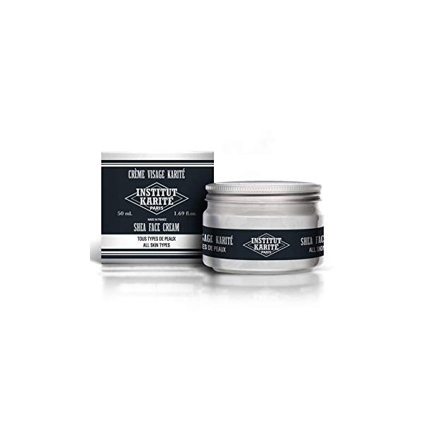 Institut Karité Paris – Crème Visage Homme au Beurre de Karité 50ml – Hydratante & Nourrissante – Parfum Crème de Lait – Shea