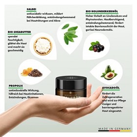 CristinenMoor │ Crème hyaluronique pour le visage │ Crème de jour réparatrice, peau grasse, mixte │ Cosmétique à base de plan