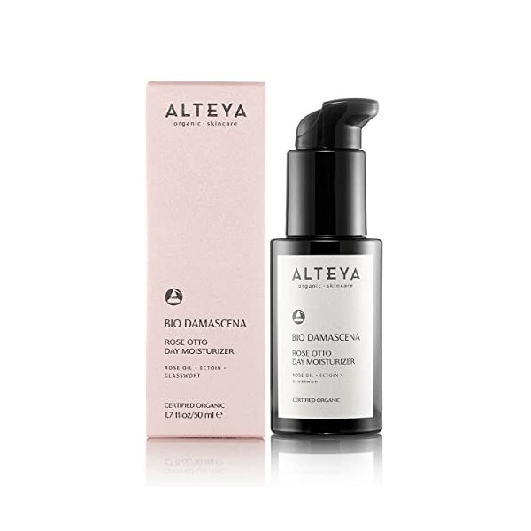 Alteya Organic Hydratant jour certifié bio organique Damascena – Rajeunissant, 50ml, Basé sur rose Otto bulgare organique