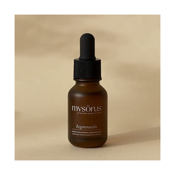 mysŏrus Regeneración, sérum régénérant à la Niacinamide. Améliore les imperfections et régule la production de sébum. Végétal