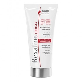 Rexaline - Crème Réconfort - Hydratante - Régénérante - Apaisante - Crème visage dermatologique et hypoallergénique - Crème a