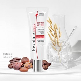 Rexaline - Sérum Correcteur - Peau sensible - Serum visage hydratant - Anti rougeur - Anti âge - Duo Acide Hyaluronique - Bas