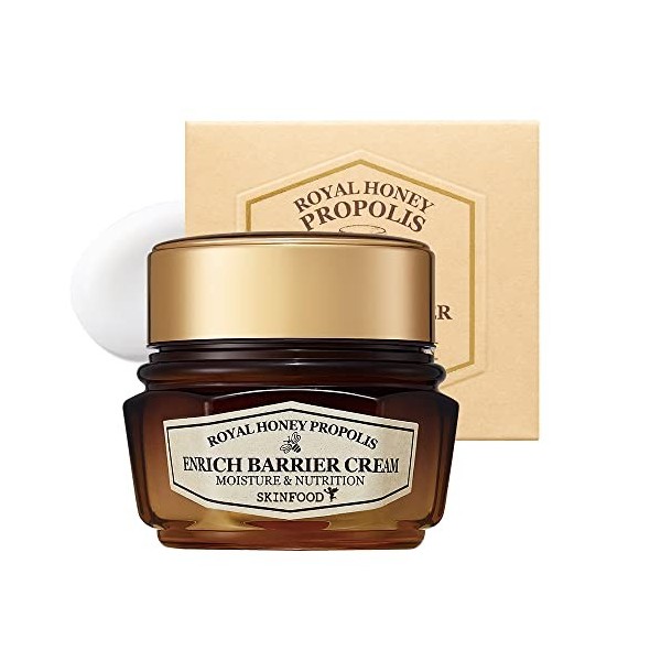 SKIN FOOD miel royal propolis enrich crème barrière 2,13 de fl.oz. 63ml - noir à 50% propolis et gelée royale extrait conte