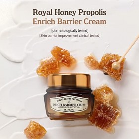 SKIN FOOD miel royal propolis enrich crème barrière 2,13 de fl.oz. 63ml - noir à 50% propolis et gelée royale extrait conte