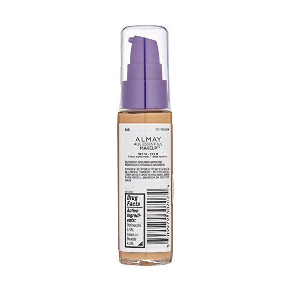 Almay Age Essentials Anti-Aging SPF Foundation, Medium Warm, 1 Fluid Ounce