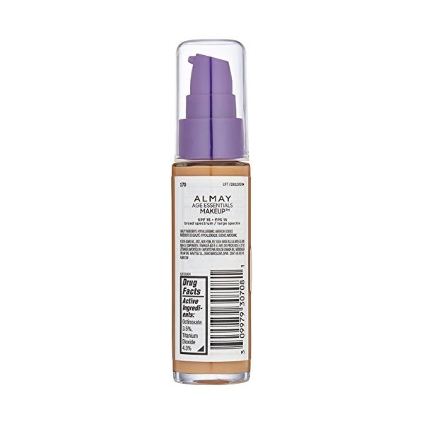 Almay Age Essentials Anti-Aging SPF Foundation, Medium Neutral, 1 Fluid Ounce