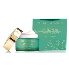 Mediterranea - Action 30 Proactive Cream - Crème Jour et Nuit Hydratante et Préventive pour Retarder lApparition des Premièr
