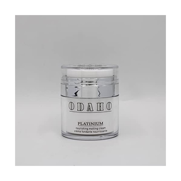 ODAHO - Platinium - Crème Fondante Nourrissante - Crème Hydratante Visage à lAcide Hyaluronique - Pour Peaux Normales et Mix