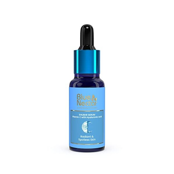 Blue Nectar Sérum ayurvédique à la vitamine C pour la correction des taches sombres et la peau éclatante | Sérum à lacide hy