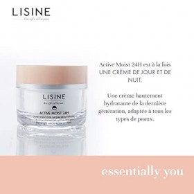 Crème de Jour et de Nuit Active Moist 50 ml - Soin Hydratant pour le Visage Tout Type de Peau - Peau Souple, Douce, Aspect pl