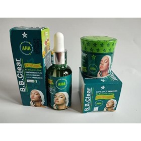 B B clear éclaircissante serum et crème visage anti tâches