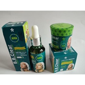 B B clear éclaircissante serum et crème visage anti tâches