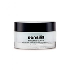 Sensilis Pure Perfection - Crème Anti-Âge Équilibrante, Séborégulateur et Astringent pour Peau Mixte et Grasse - 50 ml