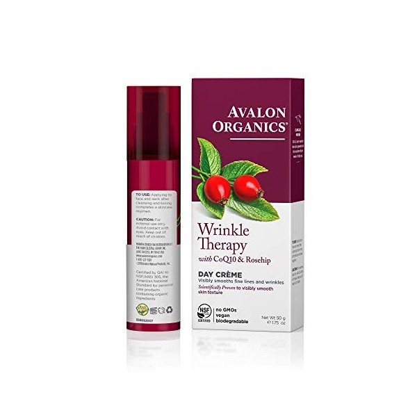 AVALON - Wrinkle Therapy with CoQ10 & Rosehip Day Creme - 1.75 fl. oz. 50 ml 