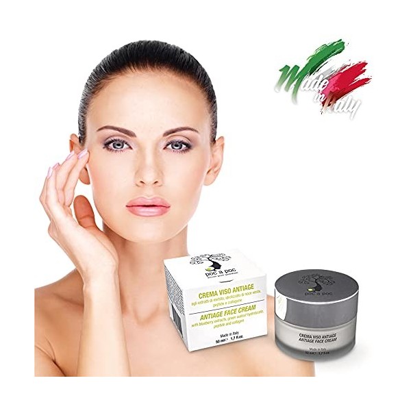 POC A POC - Crème visage anti-âge à base dacide hyaluronique collagène - Format 50 ml