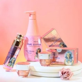 Creme visage jour et nuit PURE EGYPTIAN OSCKAI 2×25 G, crème blanchissante et éclaircissante