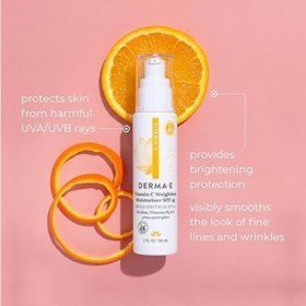 derma e vitamin c weightless moistuizer spf 45 unisex moisturizer 2 oz