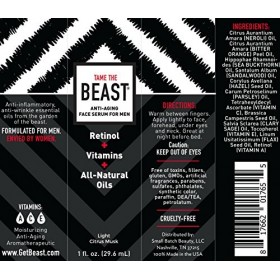 Tame the Beast sérum visage anti-âge - vitamines soins de la peau c, a, e, anti rides, les huiles naturelles argousier