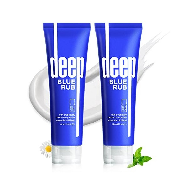 HONMY 4 floz deep blue rub creme Complex Cream Sports Cream, huile de massage apaisante pour soulager le stress tout au long 