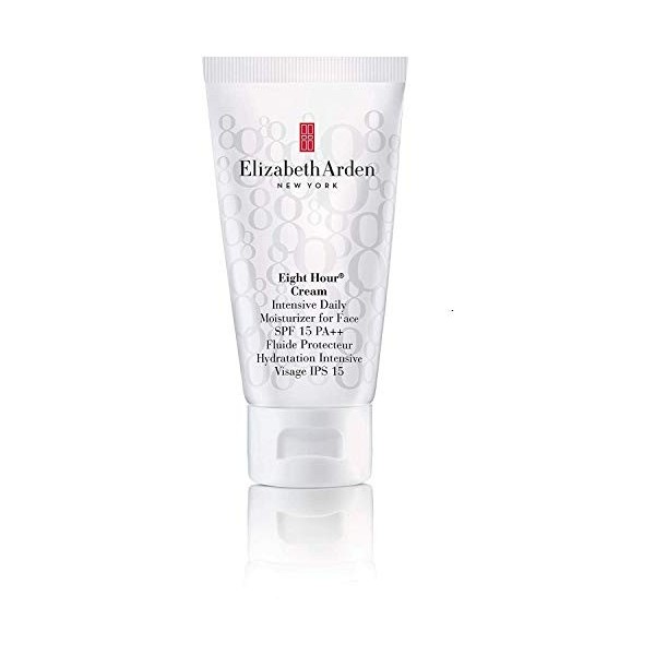 Elizabeth Arden Eight Hour Cream, Fluide Protecteur Visage 50 ml , Hydratation Intensive, IPS 15