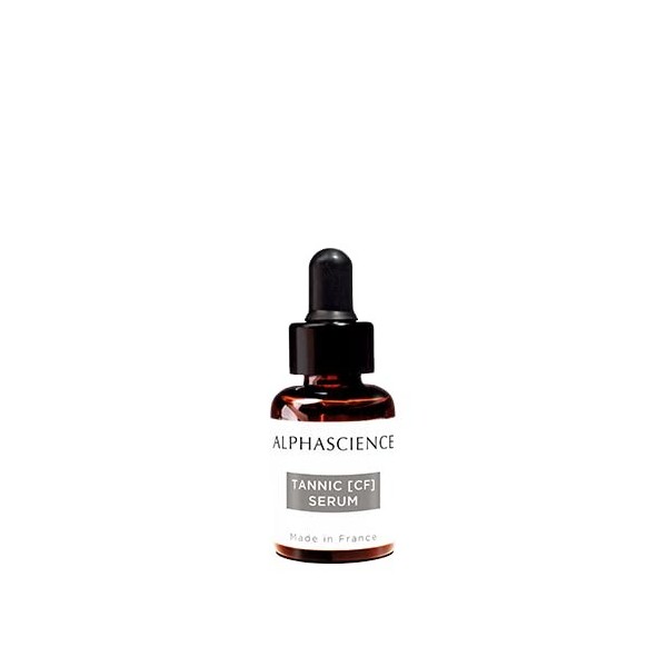 ALPHASCIENCE Tannic [CF] Serum Format Voyage 8 ml - Sérum antioxydant - Vitamine C - Sérum visage anti-âge - Corrige les roug