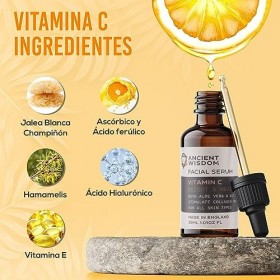 Sérum VITAMINE C - sérum visage vitamine C - Sérum ANTI-TACHES - Sérum ANTI-RIDES - CLARIFIANT - ILLUMINANT - ANTIOXYDANT - D