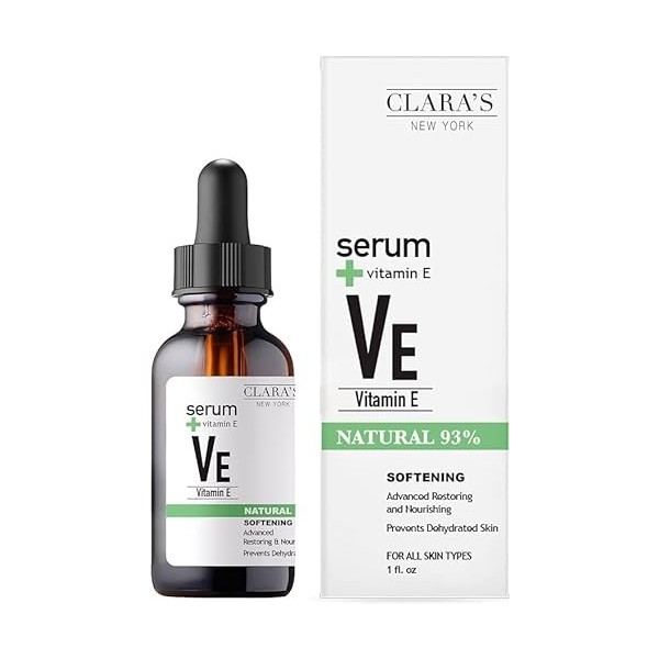 CLARAS NEW YORK - Softening Vitamin E Facial Serum with Advanced Restoring and Nourishing Effect - 30 ml
