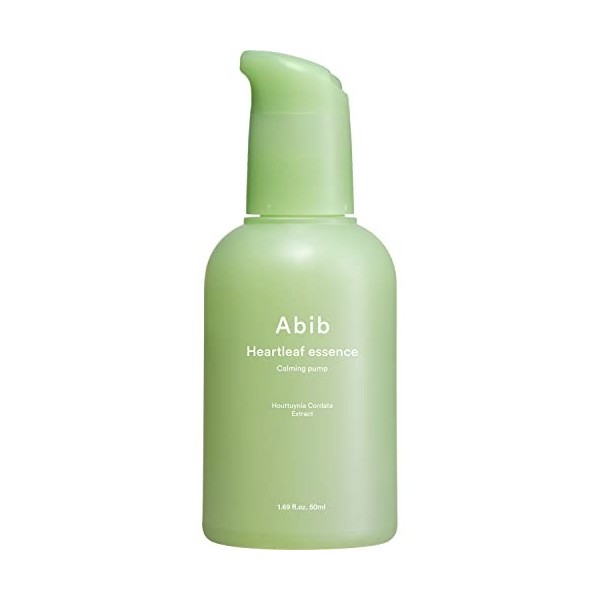 Abib - Heartleaf Essence Calmant Pompe, pour peaux sensibles, essence calmante ultra hydratante