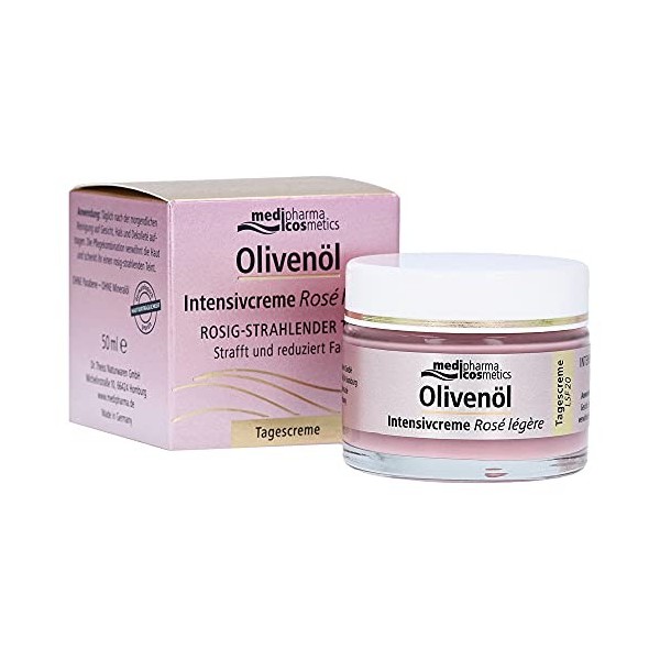 medipharma cosmetics Olivenöl Intensivcreme Rosé légère Tagescreme LSF 20, 50 ml Creme