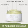 Crème Visage Replenishing Bio : Crème Visage au Collagène Anti-Age avec Vitamine A, E, C,Hydratant Visage 100% Naturel pour F