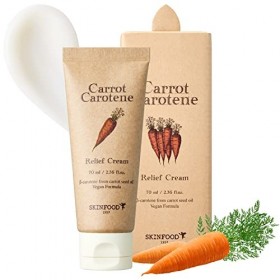 SKIN FOOD crème de carotte carotène relief 55ml 1,85 fl.oz. - soulage apaisantes et hydratantes gel crème visage pour peau 