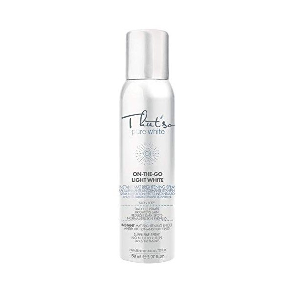 ThatSo On The Go Light White - Spray base de teint éclaircissant et correcteur des taches solaires 150 ml