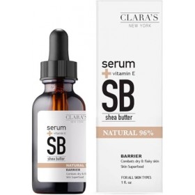 Claras New York Barrier Shea Butter Facial Serum Moisturising and Healing Effects, For All Skin Types, 30ml