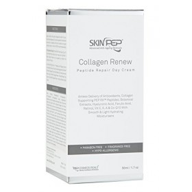 SkinPep Collagen Renew&nbsp;–&nbsp;Crème de jour réparatrice aux peptides&nbsp;–&nbsp;Hydratant pour la peau + rétinol + Sérum Acide hyaluronique