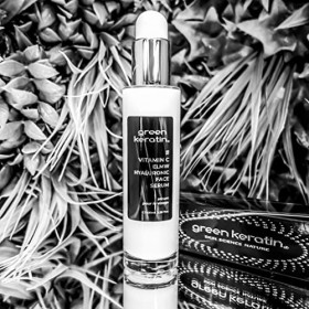 Green Keratin - VITAMINE C ELMW Sérum à lacide hyaluronique pour le visage Original, 100ml