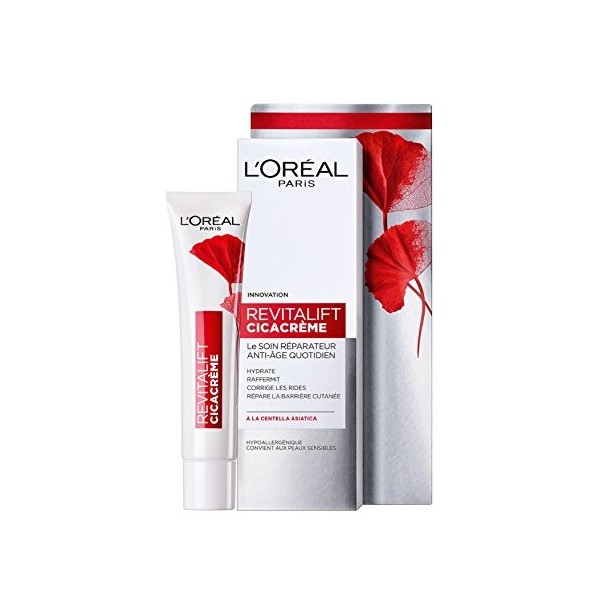 LOréal Paris Cicacrem Soin Anti-Age Réparateur Quotidien 40 ml - Lot de 2